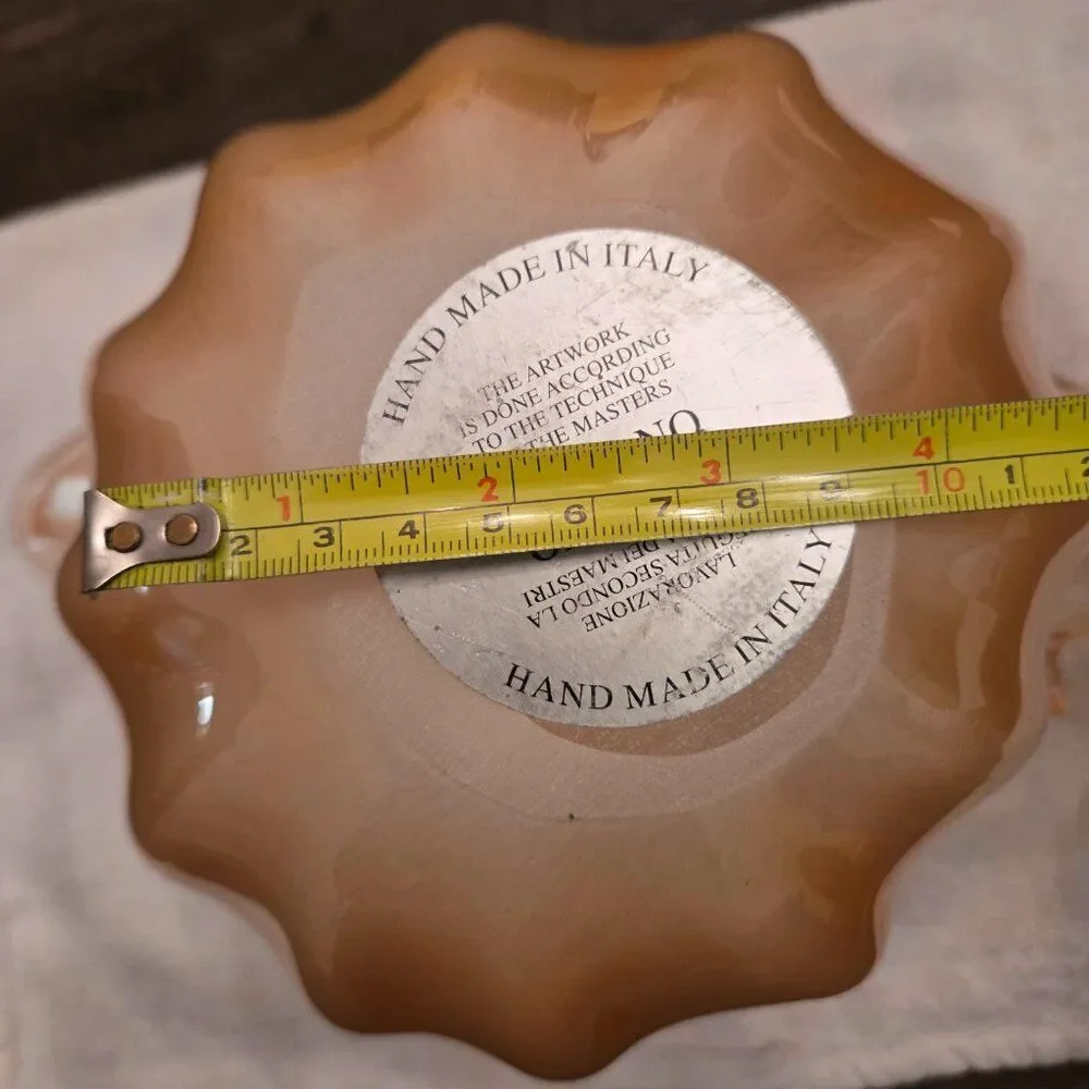 NWT Blown glass Murano vase bowl